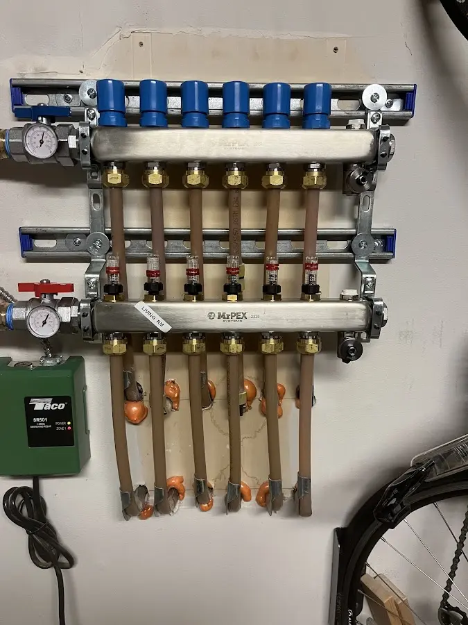 Plumber performing Leak Detection at a residential property in St. Thomas